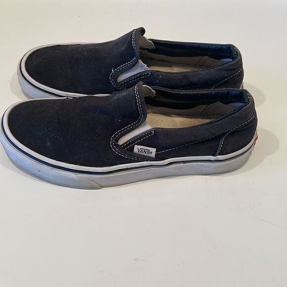 Vans Sneakers Slip On Black and White Size 7.5 - Picture 2 of 7
